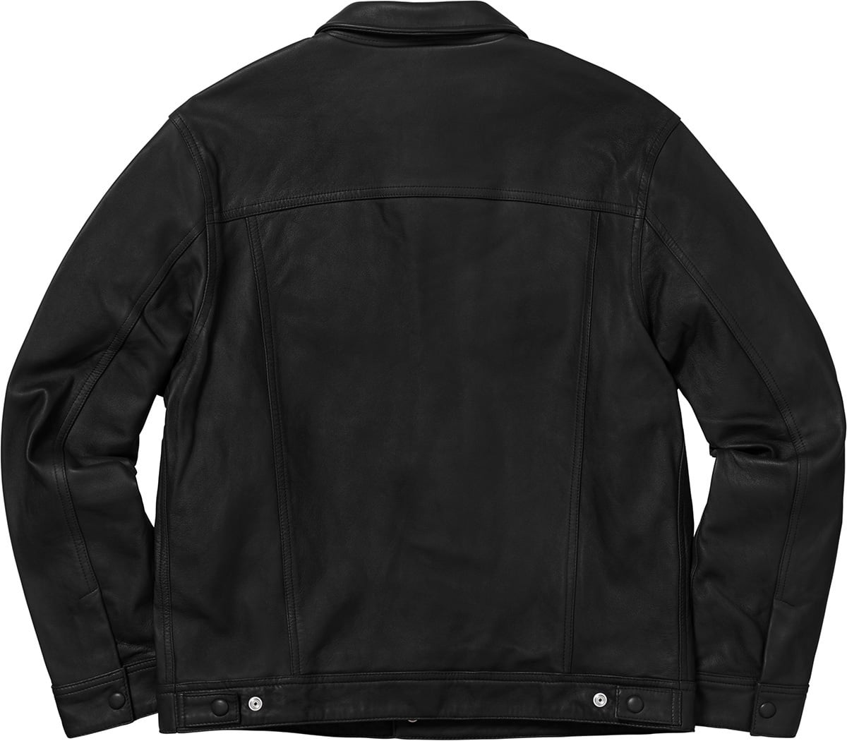 Leather Trucker Jacket view 14